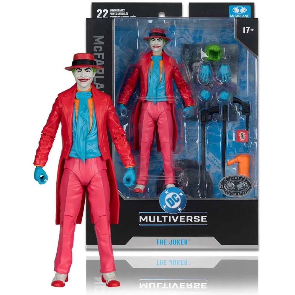 McFarlane Collector Edition Joker Platinum Chase Action Figure # 57 Batman Movie